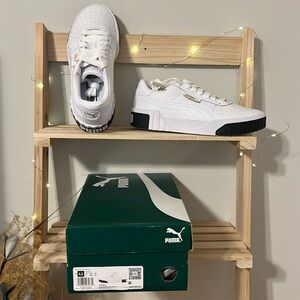 Puma women’s Cali white and black sneakers